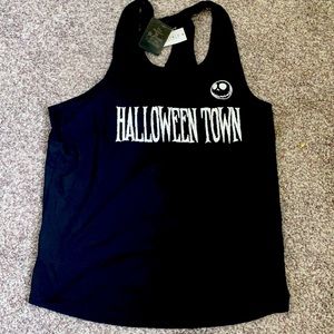 Nightmare before Christmas Halloween town Jack racerback mesh tank slim XL